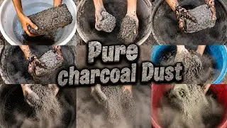 Asmr Editx Pure Charcoal Dust Crumble 🖤 Super Satisfying ASMR 😍 