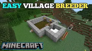 HOW TO MAKE VILLAGER BREEDER FARM IN MINECRAFT POCKET EDITION || BEDROCK EDITION TUTORIAL||