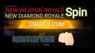 Spinning in new diamond royale Dr red,weapon royale and fist skin . Freefire