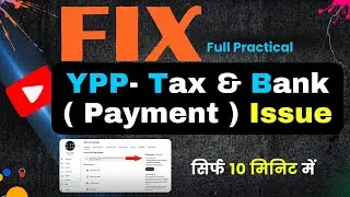 How to Fix YouTube Tax Information and Bank Details issue