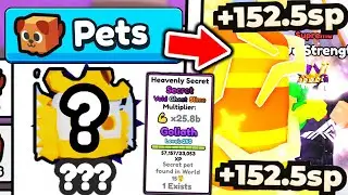 1st EVER MAX HEAVENLY SECRET PET in Roblox Arm Wrestle Simulator..