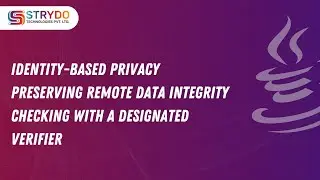 Identity-Based privacy preserving remote data integrity checking with a designated verifier | Java