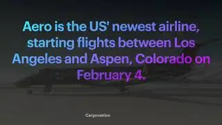 Aero - Luxury airline || Cargoviation || Startup || Jet Plane
