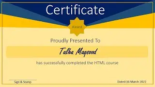 PowerPoint Certificate Design No 2