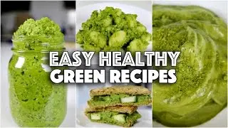 5 MINUTE EASY HEALTHY GREEN RECIPES // GET FIT WITH ME ep. 2