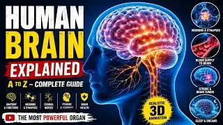 Human Brain Explained | Complete Brain Anatomy & Functions in Realistic 3D Medical Animation