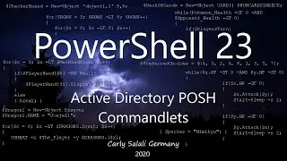 PowerShell 23: Active Directory Commandlets