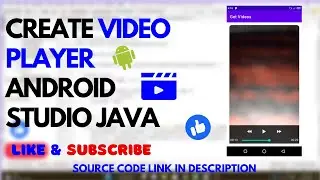 How to Create Video Player in Android Studio (Java) | Video Player App Part 2