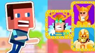 DiggerSteve vs IceKing ThorThunderGod MadMike Bowmasters 2021 Game Tricker 55