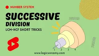 Successive Division Questions| LCM and HCF Word problems with solutions #logicxonomy_shorts #shorts