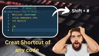 Create shortcut key of any code 