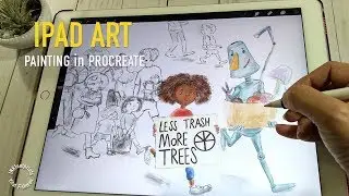 BOOK ILLUSTRATION & CHARACTER DESIGN in Procreate | iPad Pro ART