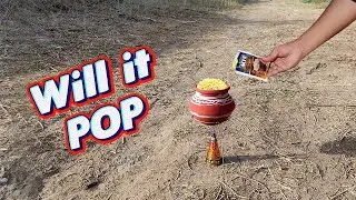 Popping corn with diwali anar, Will it work?