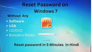 How To Reset Windows 7 Password without Any Software || 2023
