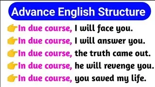 Advance English Structure | Daily Use English Sentences | English Speaking Practice | Learn English
