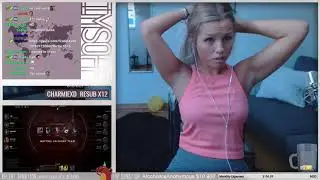 Twitch - ImSoff Belly Button Showing Hair Tying Compilation 1