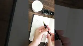 ASMR: A piston filler fountain pen! #asmr #fountainpen #calligraphy #japan
