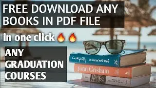 How to download free books in pdf file in 10 seconds by tech only