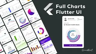 Flutter Full Charts - Radial Bar Chart - Flutter UI  Tutorial.