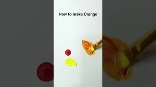 How to make orange color #youtubeshorts #art #colourgranding #satisfying