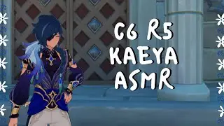 asmr showcasing my c6 r5 kaeya + drinking boba (keyboard sounds, softspoken, rambles)