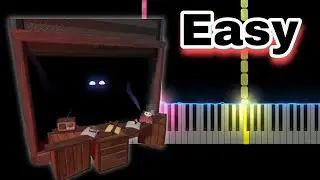 DOORS Floor 2: The Mines OST - Jeff's Shop (Easy Piano Tutorial)