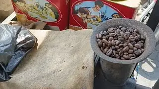 Tantangan beli kopi hitam murni tapi masih menggunakan mesin dari zaman Belanda cara buatnya!!