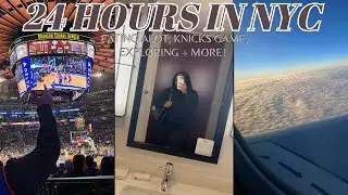 24 HOURS IN NYC ALONE! *Very Chaotic* ￼Knicks Game, Story times, Lots Of Eating + MORE!