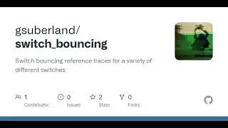 GitHub - gsuberland/switch_bouncing: Switch bouncing reference traces for a variety of different ...