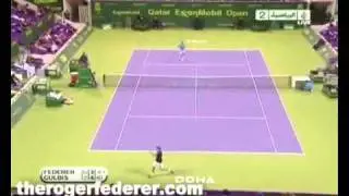 Roger Federer in Doha 2010