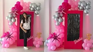 Barbie Theme Balloon Decoration for Girls , BARBIE BIRTHDAY, BALLOON DECORATION IDEAS