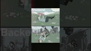 Frontend vs Backend 🤣 #frontend #backend #coder #programmer #viralshort #trending