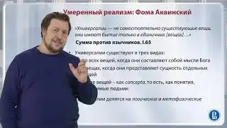 умеренный реализм фомы аквинского 123