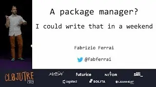 A package manager? I could write that in a weekend – Fabrizio Ferrai