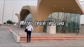 Metro Train in Doha