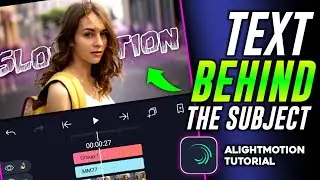 How to place Text behind the object🔥 | 2021 new method | easiest way | alightmotion masking tutorial