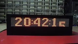 NODEMCU ESP8266 animated internet clock on 8x8 Led matrices
