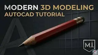 AutoCAD ile Sıfırdan Gerçekçi 3D Kalem Çizimi! ✏️💻