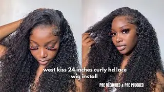 Must Have Vacation Wig! The Best Voluminous Curly Wig Install | Pre Plucked | WestKisshair x yomidun