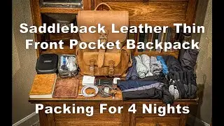 Saddleback Leather Thin Front Pocket Backpack - Packing For 4 Nights