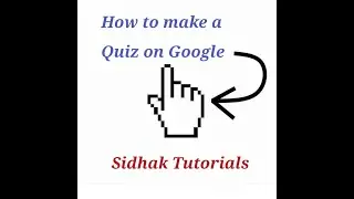 How to make a quiz using google