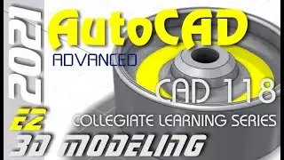 E2 AutoCAD 2021 - Parametric sketches and 3D Revolve Tutorial