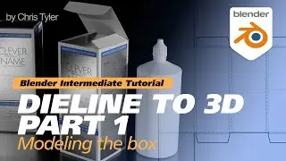 Dieline to 3D packaging tutorial, part 1