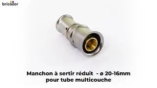 VIDÉO 360° - Manchon à sertir réduit diamètre 20-16 pour tube multicouches MULTITUBO