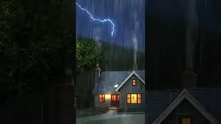 Thunder. Thunder and rain sound for sleep. 