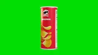 Pringles 3D Chips | Green Screen Background Video