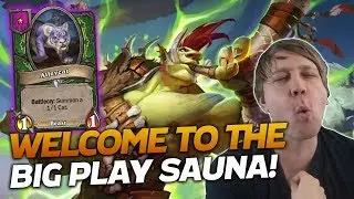Welcome to the BIG PLAY SAUNA! | Hearthstone Battlegrounds | Savjz