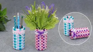 What a great idea to use yarn leftover🧶No knitting, easy and fast😍