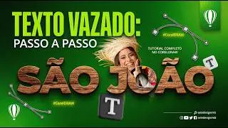 TEXTO VAZADO NO CORELDRAW #CorelDRAW #tutorial