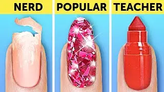 NERD GIRL VS POPULAR GIRL || How To Become Popular At School By 123 GO! GOLD